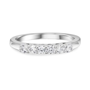 Six of Hearts Wedding Ring (0.30 carats) 14kt White