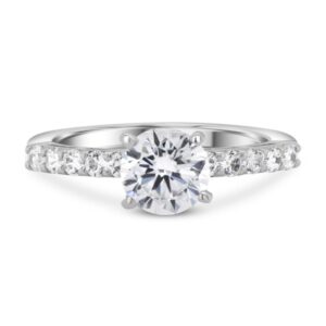 Ten of Diamonds Engagement Ring (White Gold)