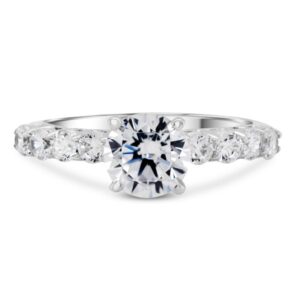 Eight of Diamonds Engagement Ring (14kt White Gold)