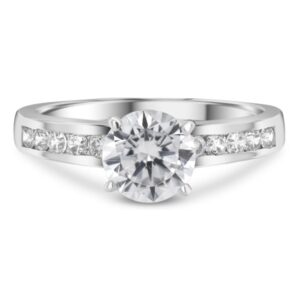 Classic Channel Engagement Ring (14kt White Gold)