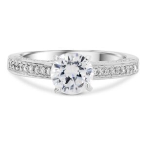 Surrounding Sparkle Engagement Ring (14kt White Gold)