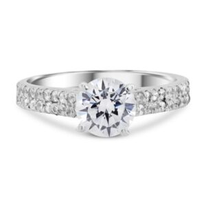 Two-Row Cathedral Engagement Ring (0.40 carats)