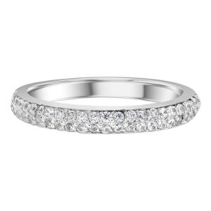 Dazzling Two-Row Wedding Ring (0.25 carats) 14kt White