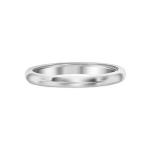 Rounded Comfort Fit Ladies' Band (2 mm) 14kt White