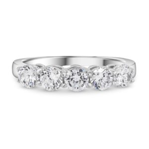 7-Stone Diamond Ring (0.80 carats) 14kt White