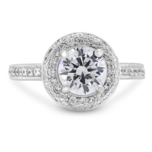 Double-Halo Engagement Ring (14kt White)