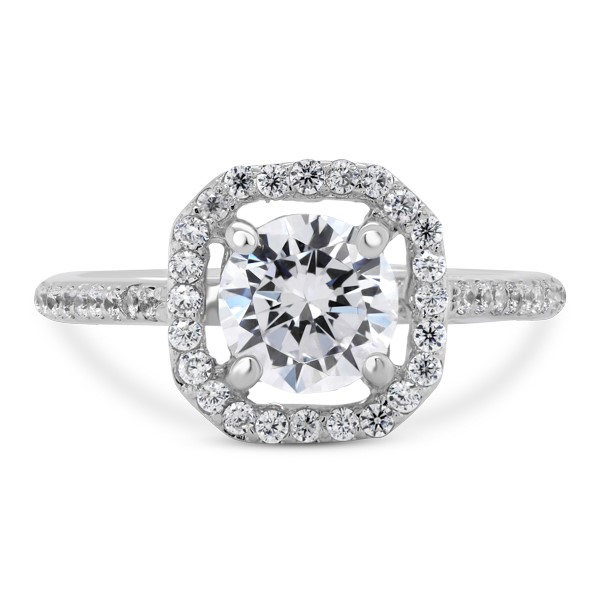 "Eight of Hearts" Halo Ring