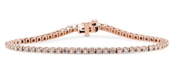 Classic Diamond Tennis Bracelet (2 carats) 14kt Rose