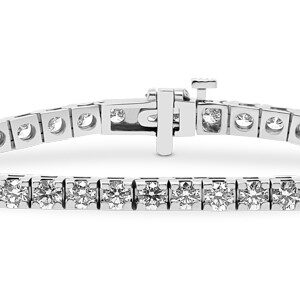 Classic Diamond Tennis Bracelet (5 carats) 14kt White