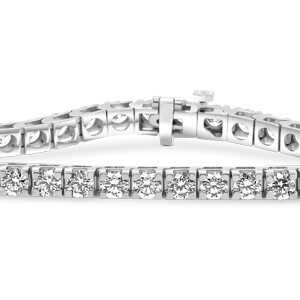 Classic Diamond Tennis Bracelet (7 carats) 14kt White