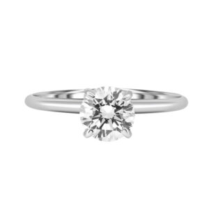 Four-Prong Solitaire (14kt White Gold)