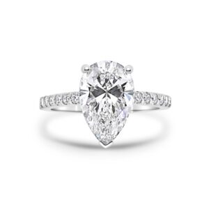 The Classic Accented Engagement Ring (0.25 carats) Pear