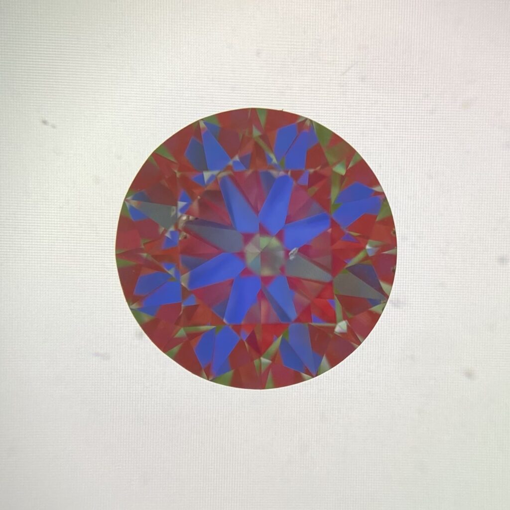 2.78 carat under ASET scope