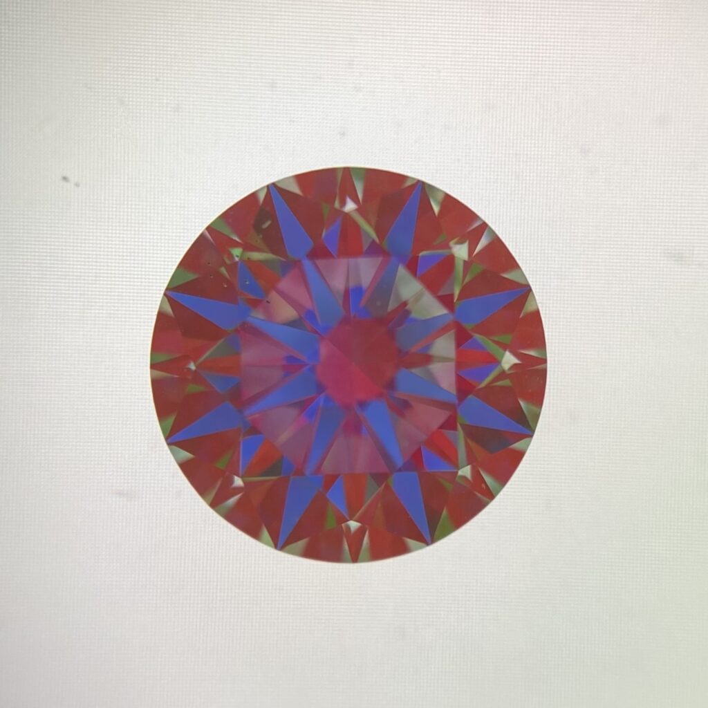 3.01 carat under ASET scope