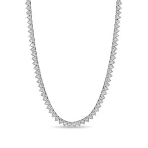 Classic 3-Prong Diamond Necklace in 14kt White Gold (5.45 carats)