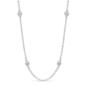 Diamond Station Necklace (1.02 carats)