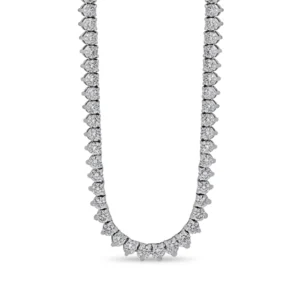 Classic 3-Prong Diamond Necklace (10.60 carats)