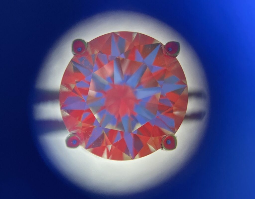 ASET scope of perfectly round diamond