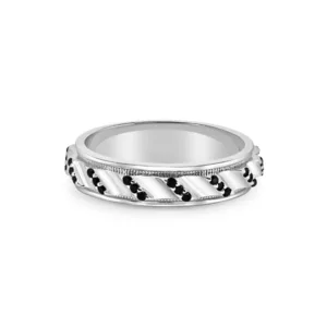 Carved Black Diamond Band (0.45 carats)