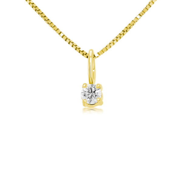 Classic Solitaire Pendant (Lab-Grown) - Image 2