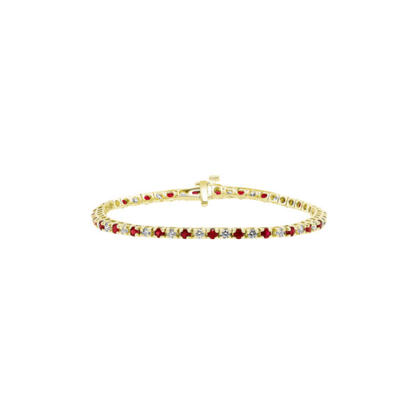 Ruby & Diamond Tennis Bracelet (3.60 carats) - Image 2
