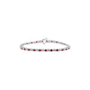 Ruby & Diamond Tennis Bracelet (3.60 carats)