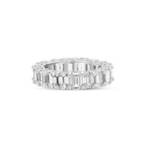 Platinum Emerald-Cut Eternity Ring (6.75 carats)