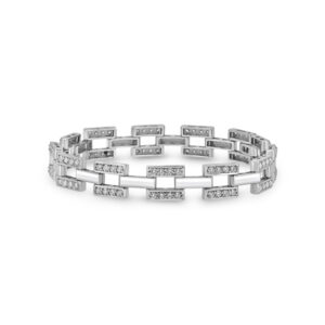 Men’s Box-Link Diamond Bracelet (4.10 - 4.60 carats)