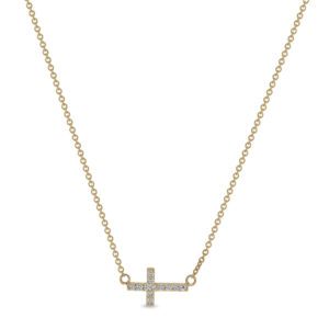 Diamond Cross Pendant (0.06 carats)