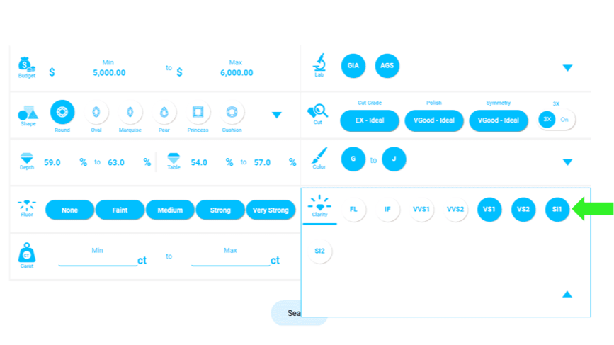 How to buy an engagement ring (step 8): Pick an eye-clean Clarity Grade, but not an excessively high one