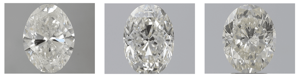 Make sure your diamond's color grade corresponds to its size