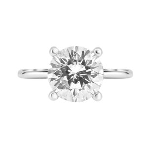 Hidden Halo Solitaire Engagement Ring Setting (0.22 carats)