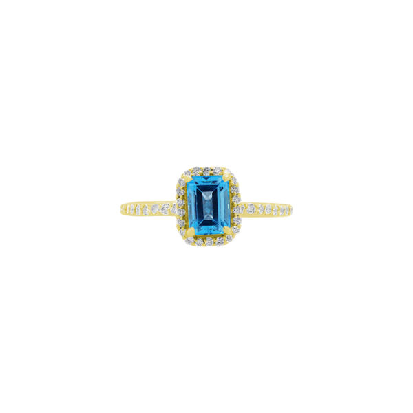Ice Blue Cocktail Ring (1.65 carats total) - Image 3