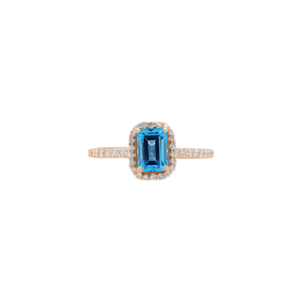 Ice Blue Cocktail Ring (1.65 carats total) - Image 4