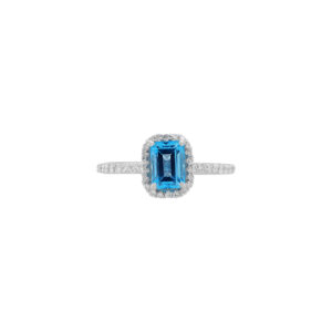 Ice Blue Cocktail Ring (1.65 carats total)