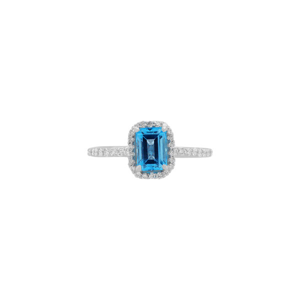 Ice Blue Cocktail Ring (1.65 carats total)