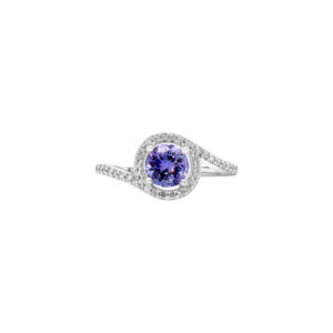 Royal Tanzanite Ring (1.29 carats total)