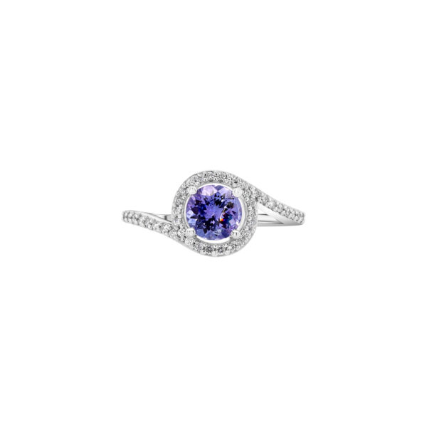 Royal Tanzanite Ring (1.29 carats total)