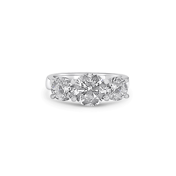3-Stone Platinum Engagement Ring