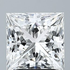 3.04 carat GIA Graded Lab-Grown Princess-Cut Diamond