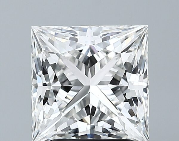 3.04 carat GIA Graded Lab-Grown Princess-Cut Diamond