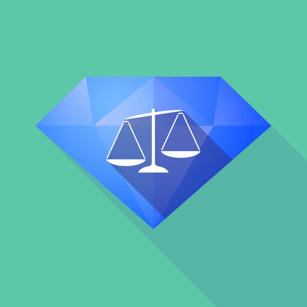 Diamond carat weight versus size - scale to illustrate