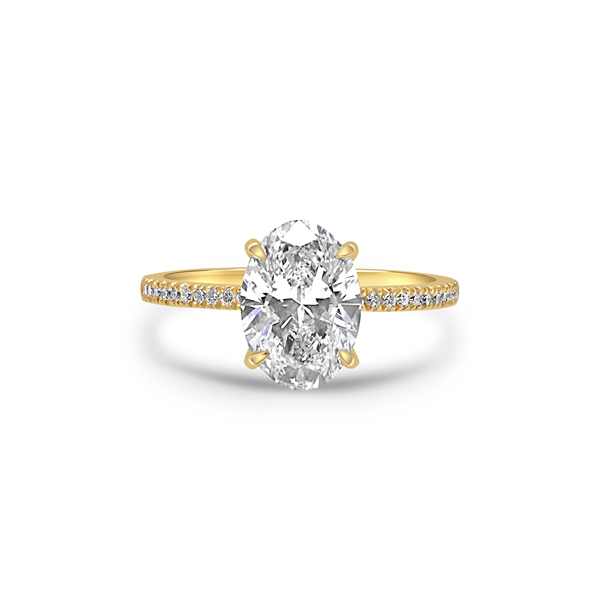 Accented Oval Engagement Rings are a popular trend