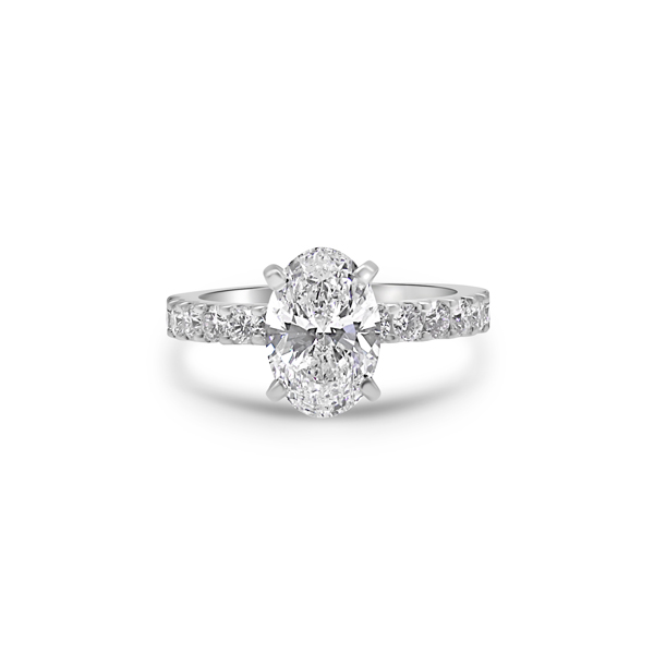 Accented Oval Engagement Rings are a popular trend