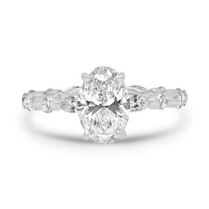Love Over Everything Engagement Ring Setting (1.02 carats) front view
